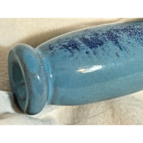 De Silva Terracotta Lt Blue Soup Bowl with handle and lid, never used 6.5x5.5" - Picture 13 of 16